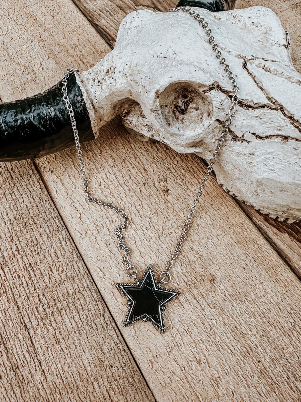 The Black Star Necklace – The Bevel Label