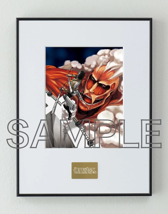 進撃の巨人』が駅の壁一面にに登場 実物イラストパネルが期間限定で