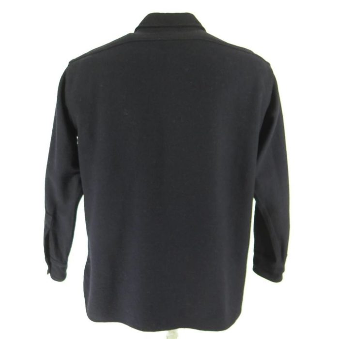 Vintage 40s 5 Brother Navy CPO Wool Shirt 16.5 or Large Union Made