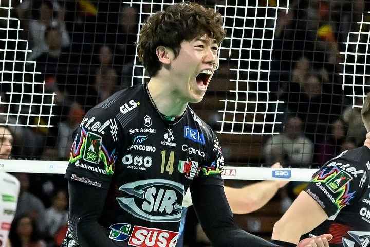 ペルージャが今季23試合目にして公式戦初黒星…石川祐希は15得点も