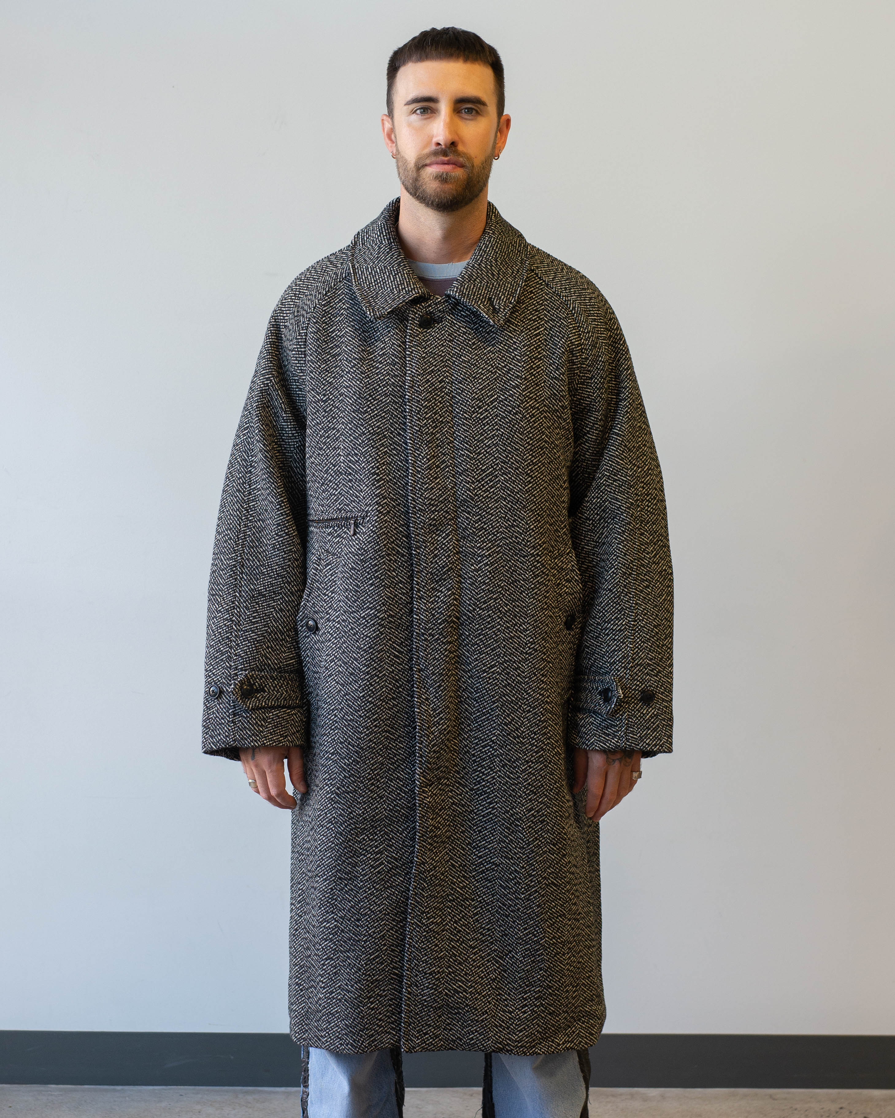 Needles Balcollar Coat W/N Herringbone White – The Foxhole