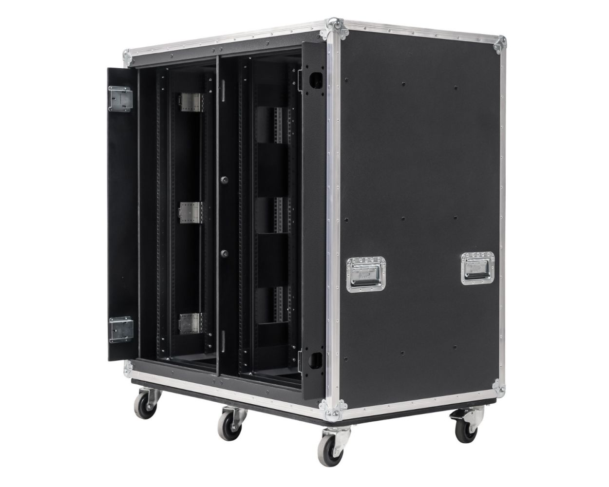 18U Double Slide & Slam Shockmount Rack Case | NSP Cases