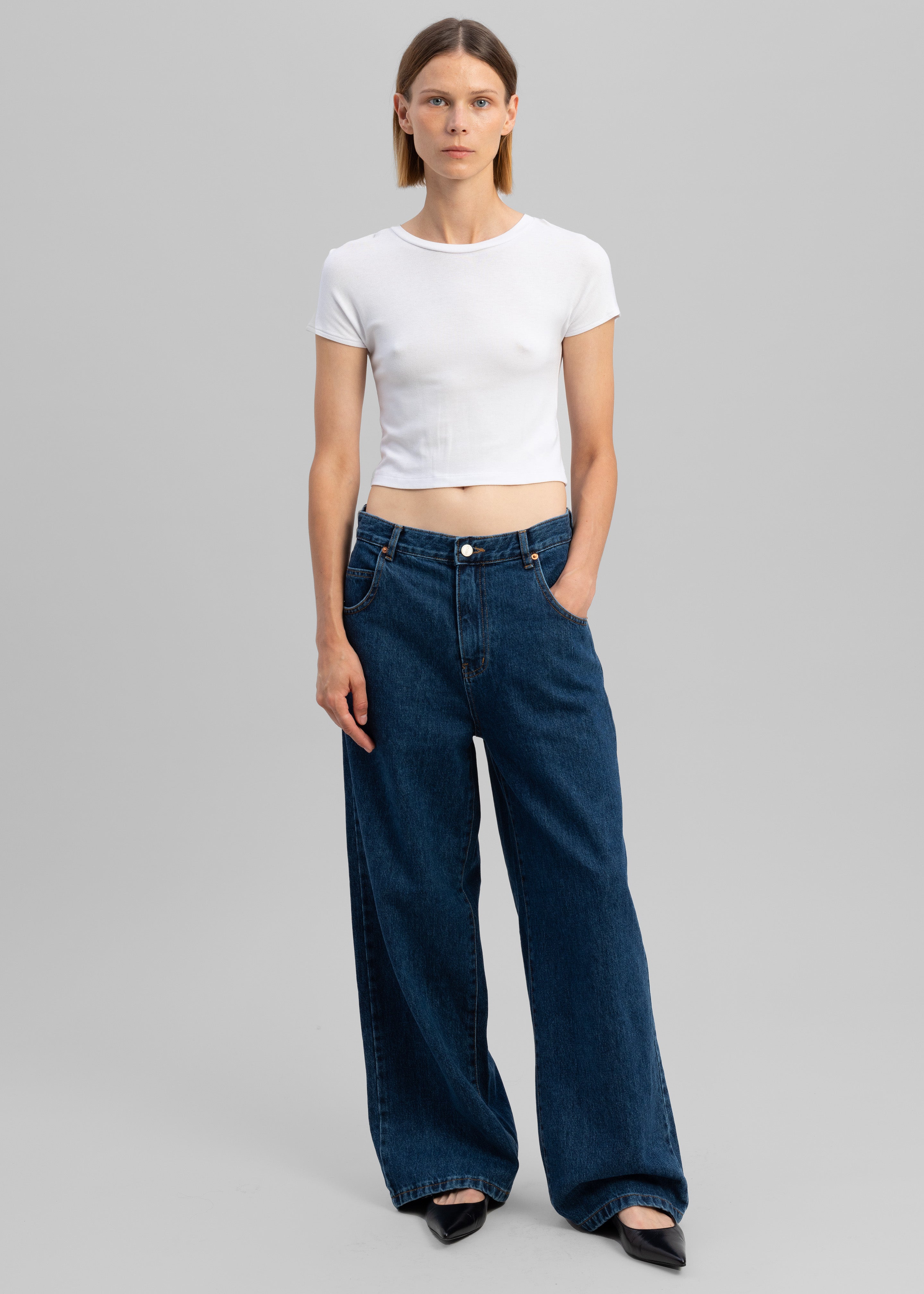 Clemmie Jeans - Dark Indigo – The Frankie Shop