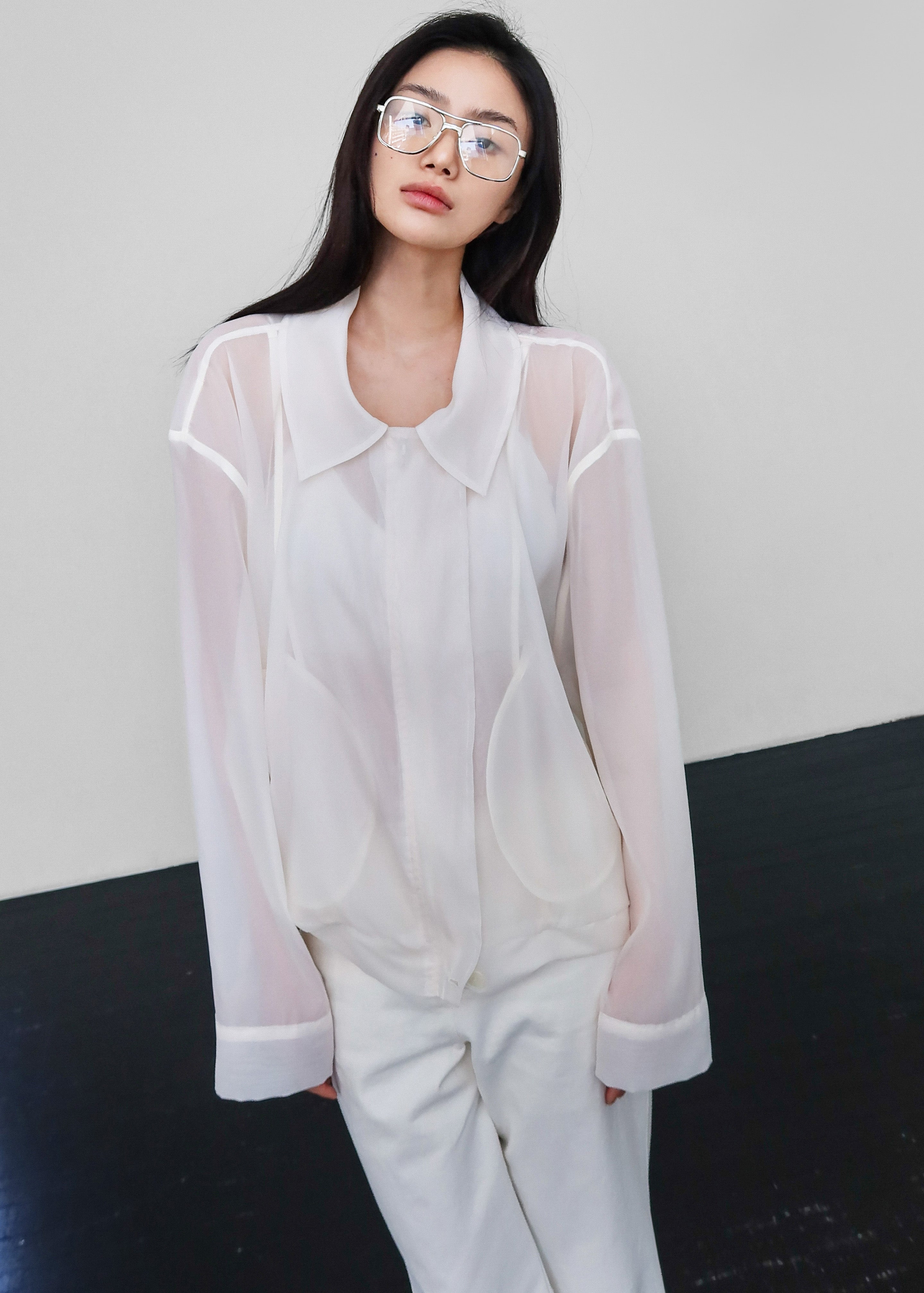 Soller Sheer Jacket - Ivory – The Frankie Shop