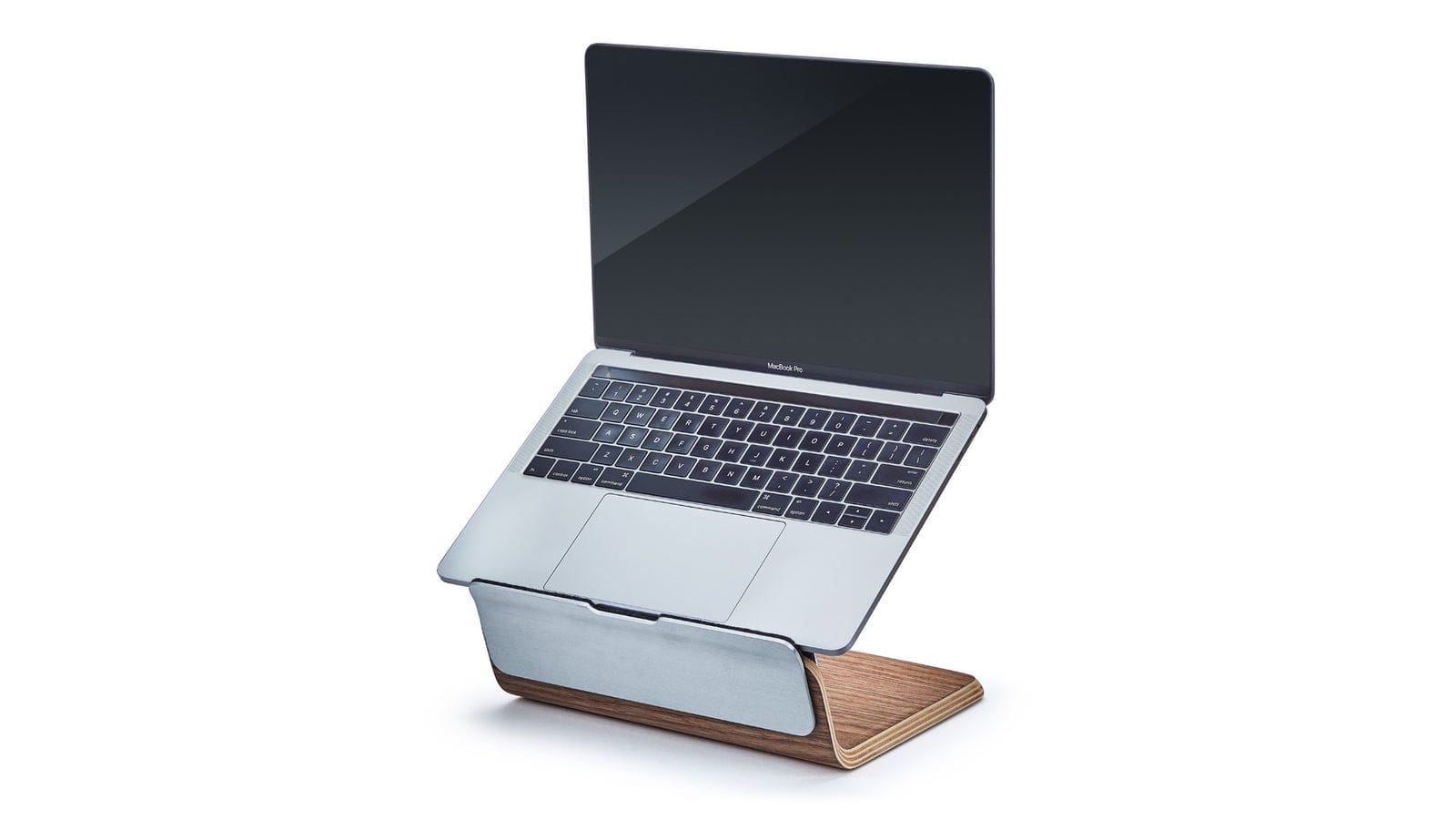 Grovemade Wood Laptop Riser lifts your display to an ergonomic