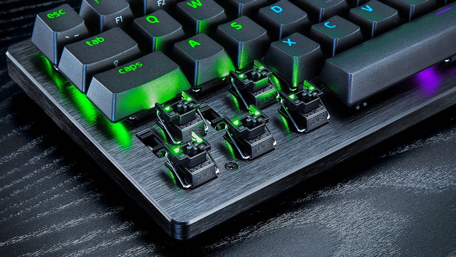 The Huntsman V3 Pro Mini has a 60% form factor