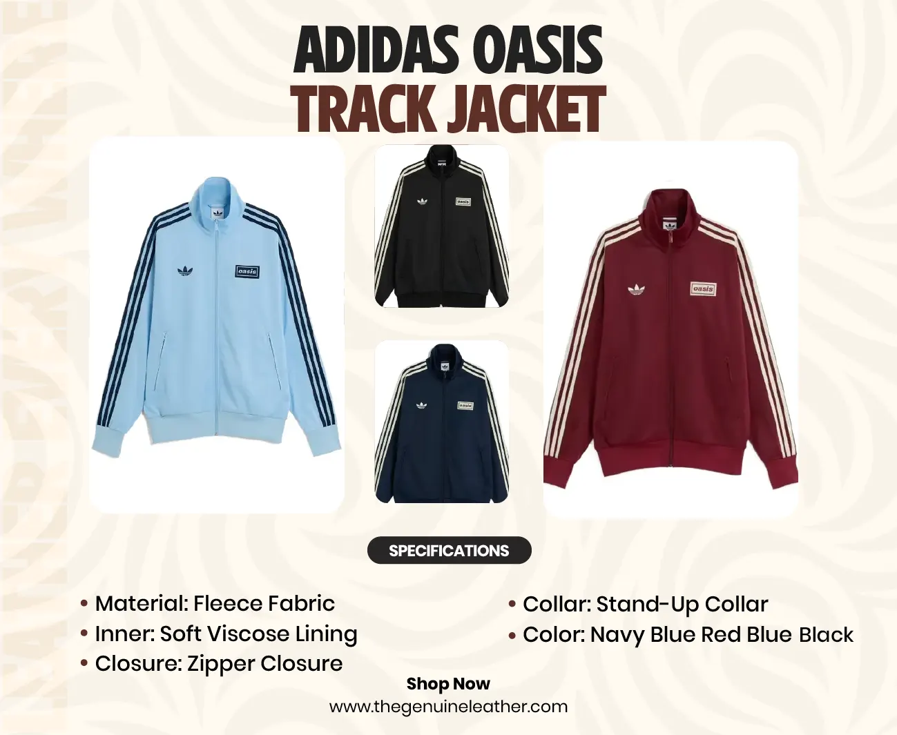 Adidas Oasis Navy Blue Track Jacket | Adidas Track Jacket