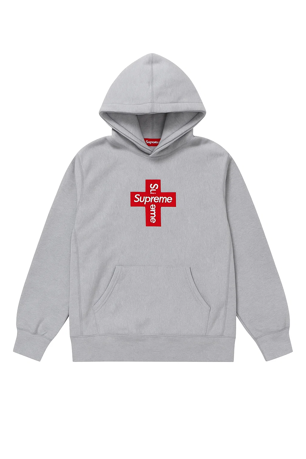 Supreme Cross Box Logo Gray Hoodie | Supreme Hoodie