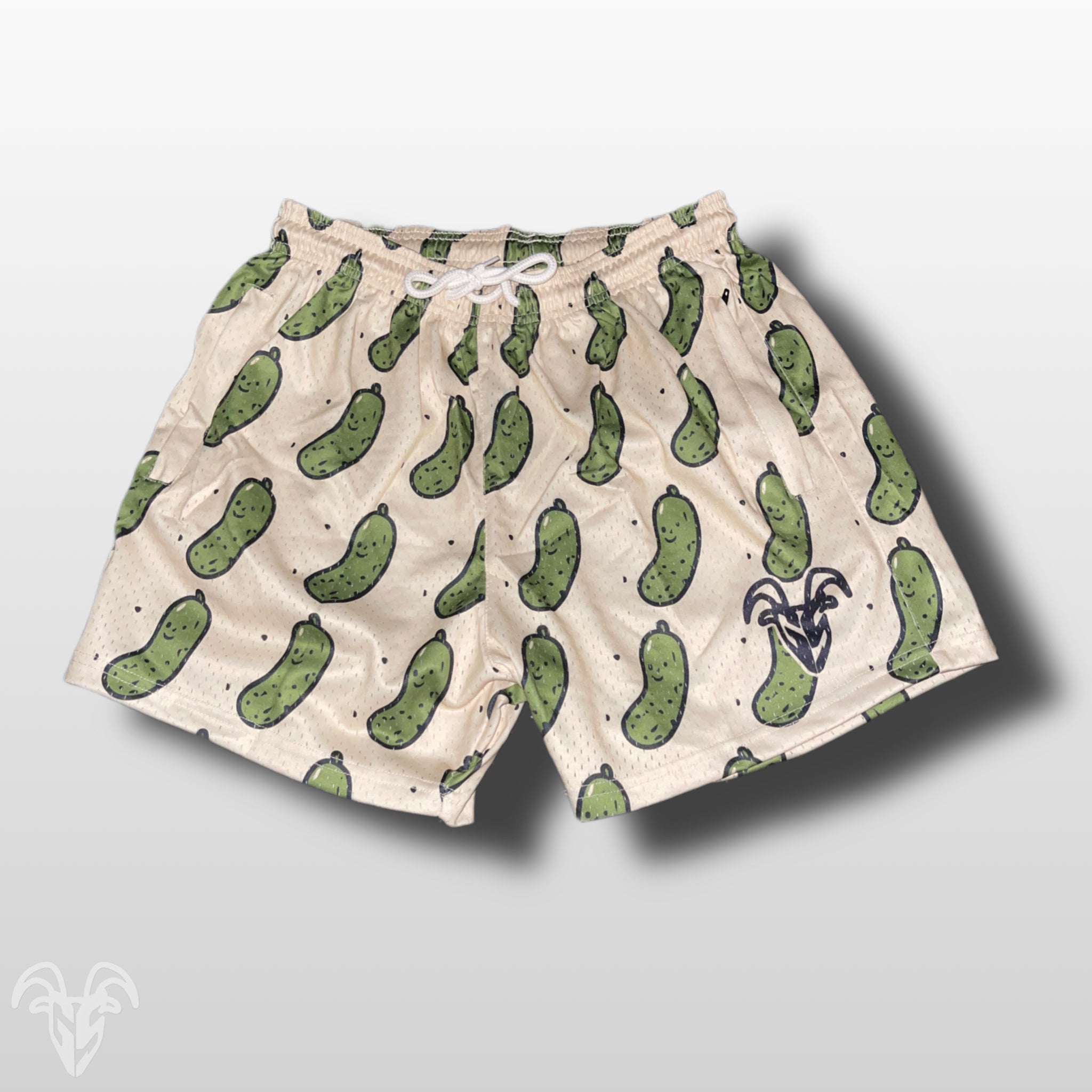 Pickle Design - Unisex 5-Inch Inseam Mesh Shorts with Zipper