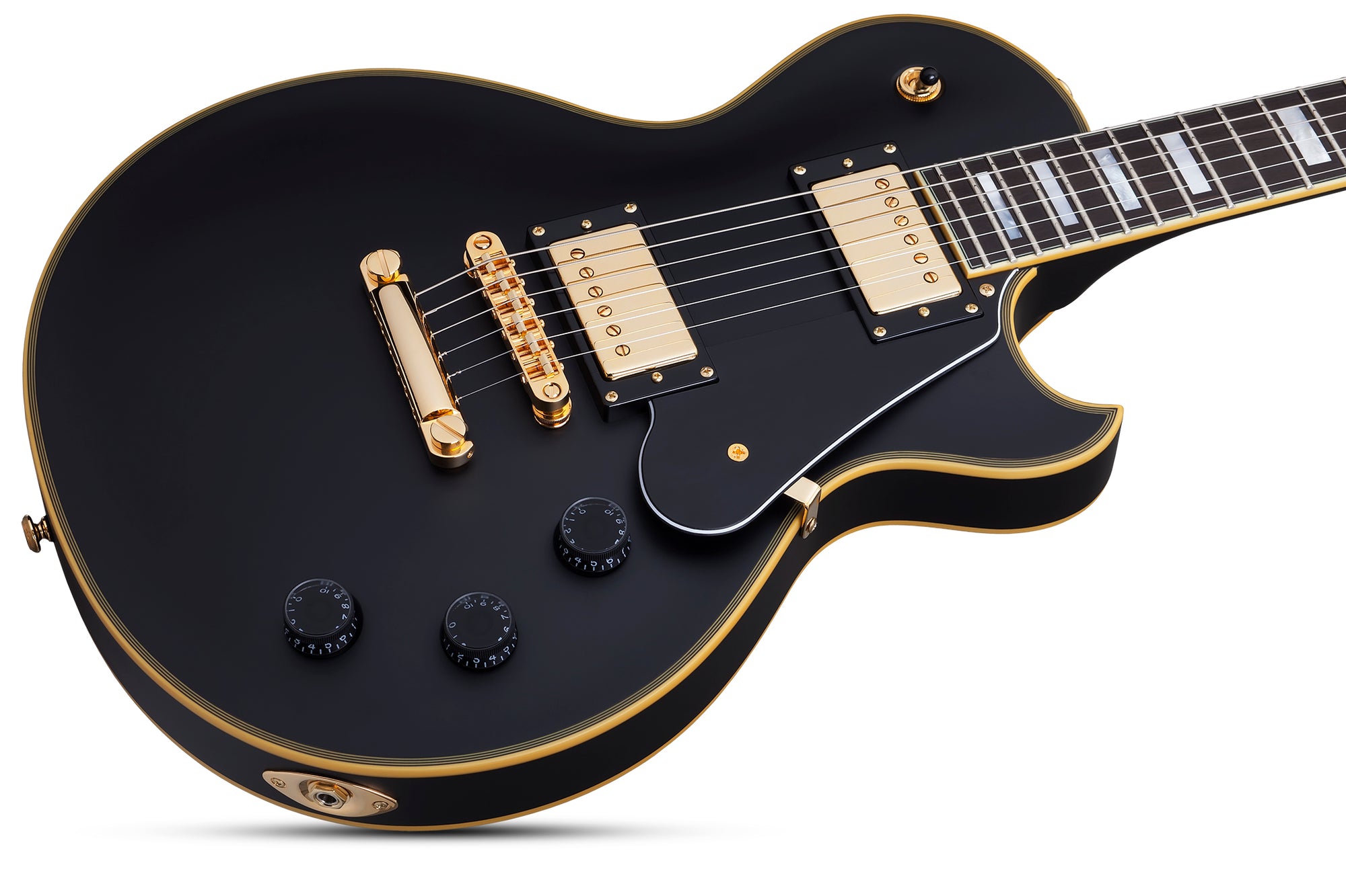 Schecter Solo II Custom in Aged Black Satin ABSN SKU 658 - The