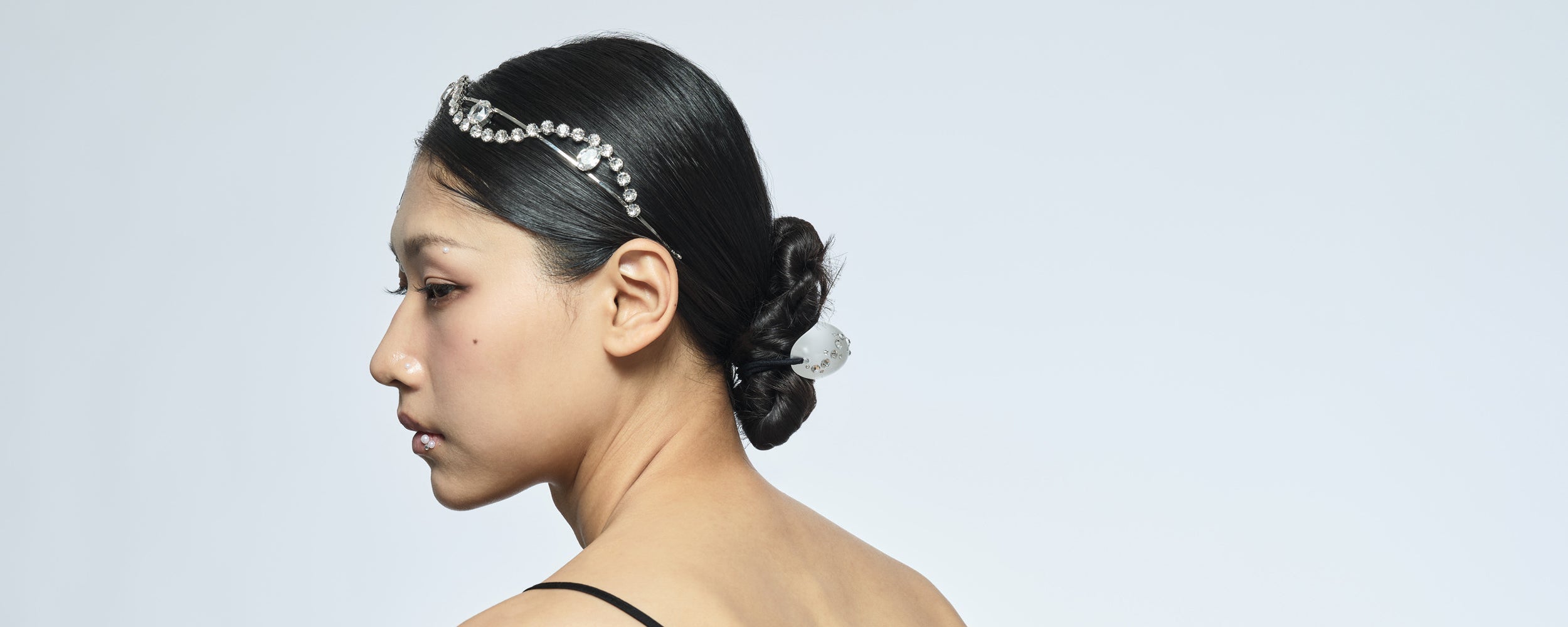 colette malouf ☆ クリア系グラスポニー♪ 2個セット♪ 新丸ビル店