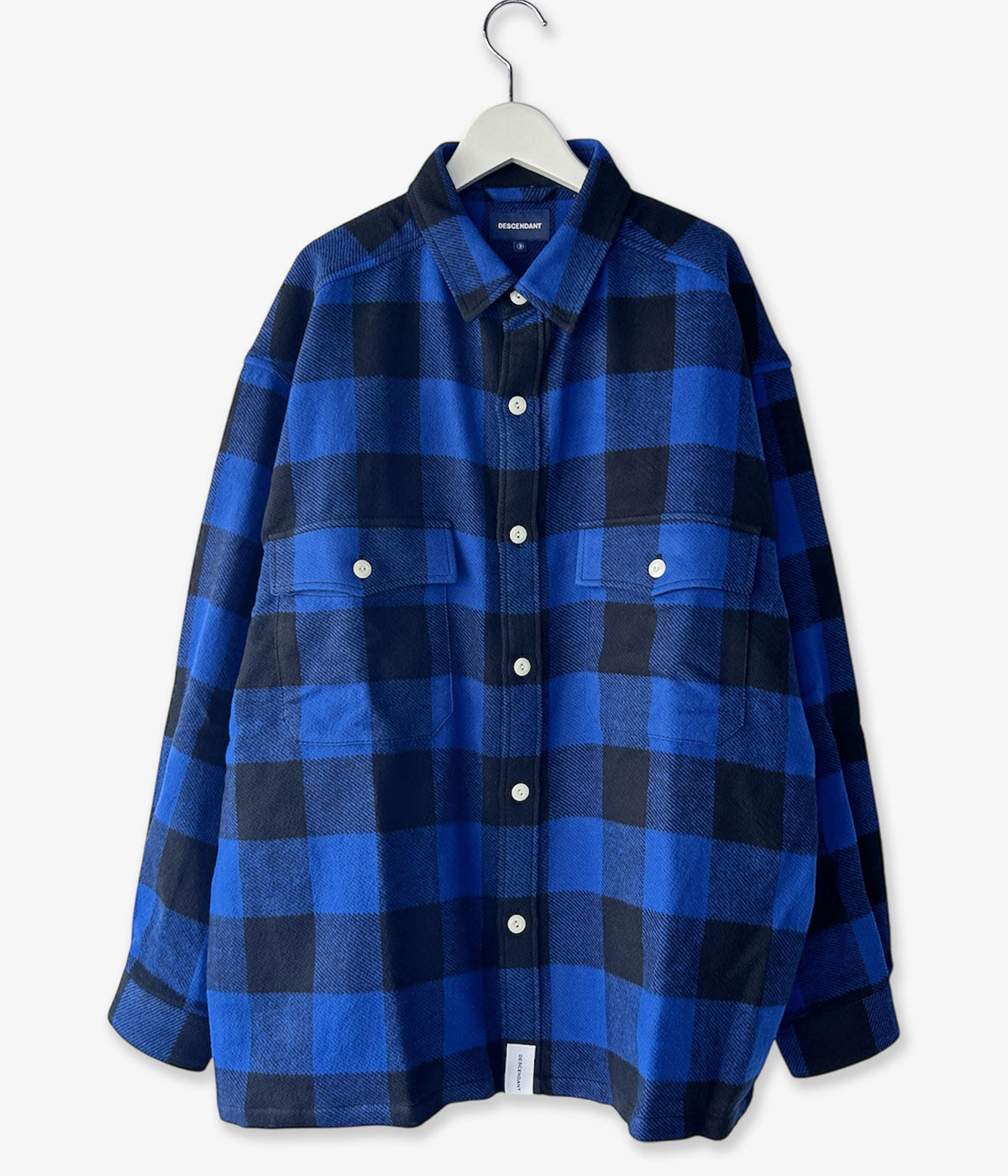 DESCENDANT/VANNING PLAID LS SHIRT (BLUE)