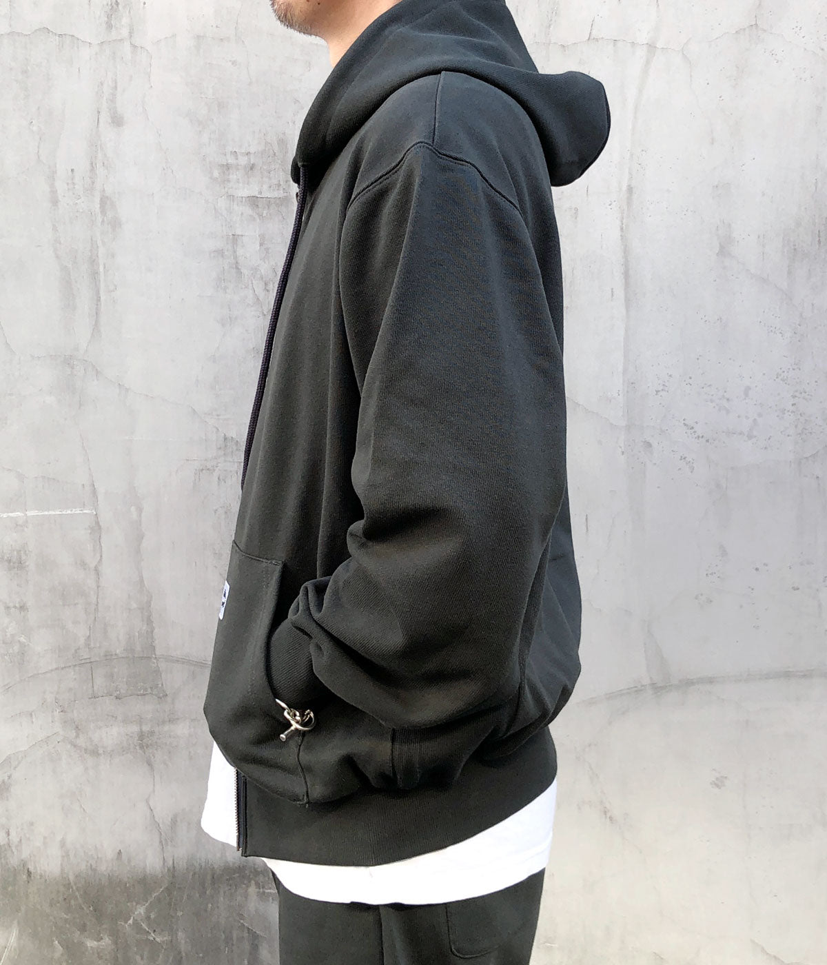 LQQK Studio/SWEAT ZIP HOODIE (BLACK)