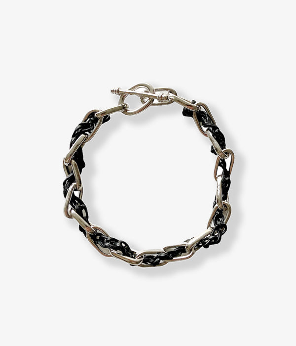 R.ALAGAN/WOVEN CHAIN BRACELET(SILVER)
