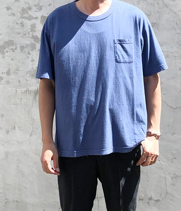 visvim/JUMBO TEE S/S (UNEVEN DYE) (NAVY)