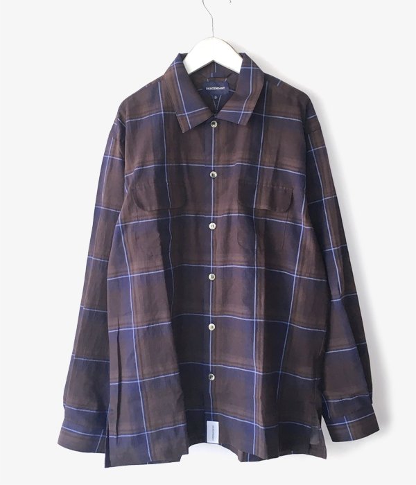 DESCENDANT/MILPITAS CHECK LS SHIRT (NAVY)