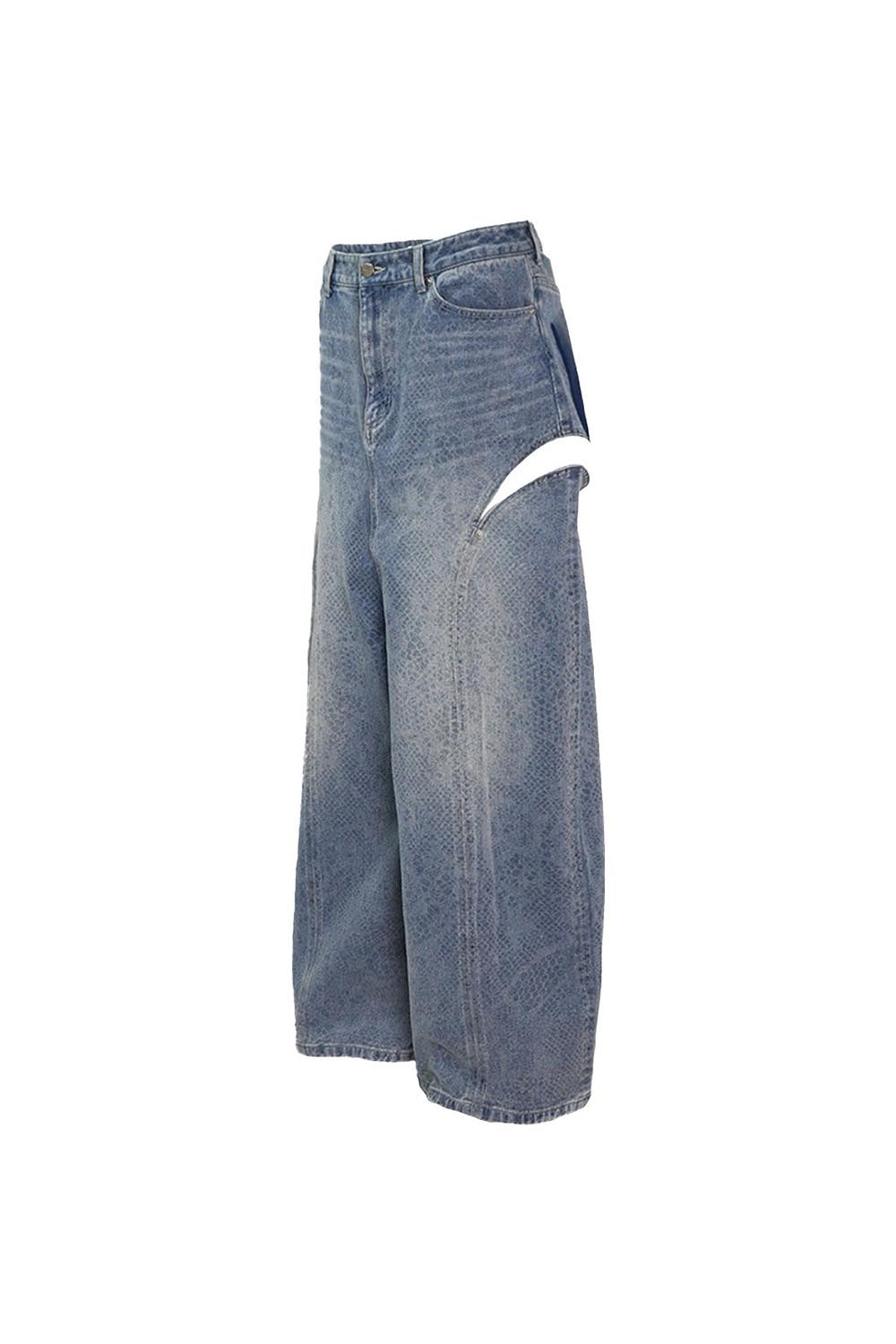 THEREDTHREAD / ザレッドスレッド】S cutting denim2 lace