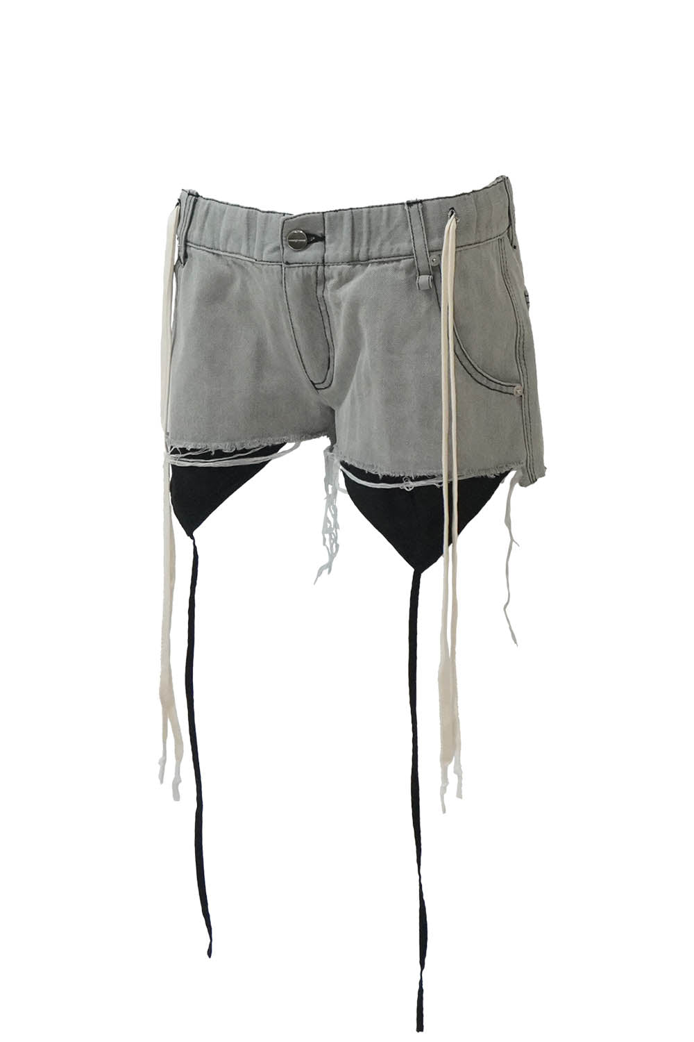 THEREDTHREAD / ザレッドスレッド】S garter denim shorts