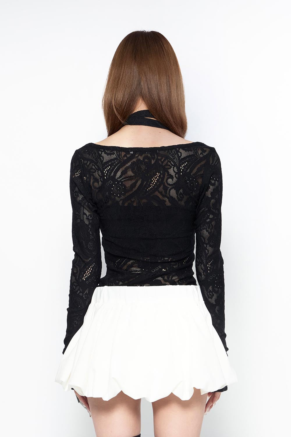 THEREDTHREAD / ザレッドスレッド】S skinny tops lace