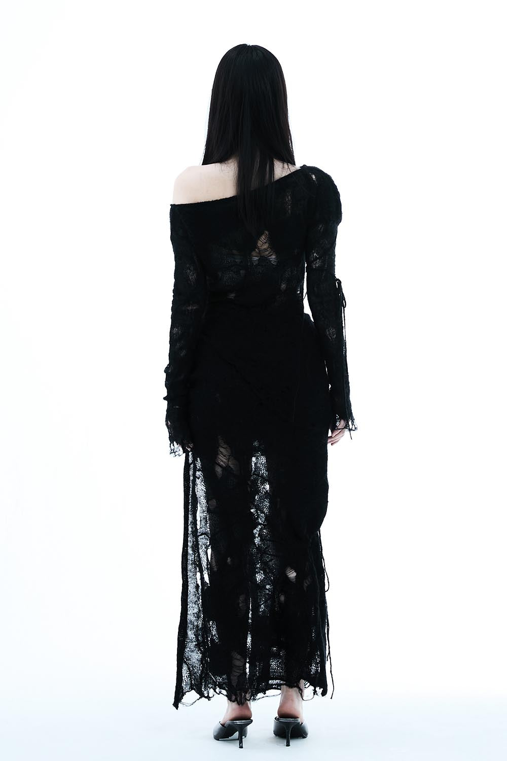 THEREDTHREAD / ザレッドスレッド】S knit fit skirt cocoon