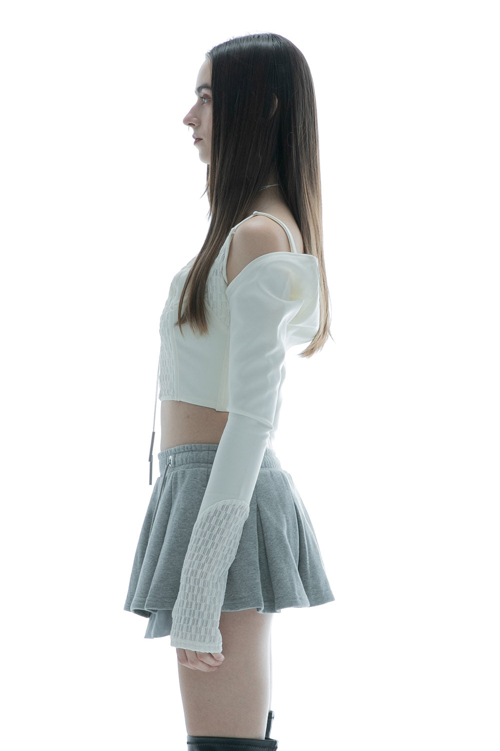 THEREDTHREAD / ザレッドスレッド】S corset camisole petal