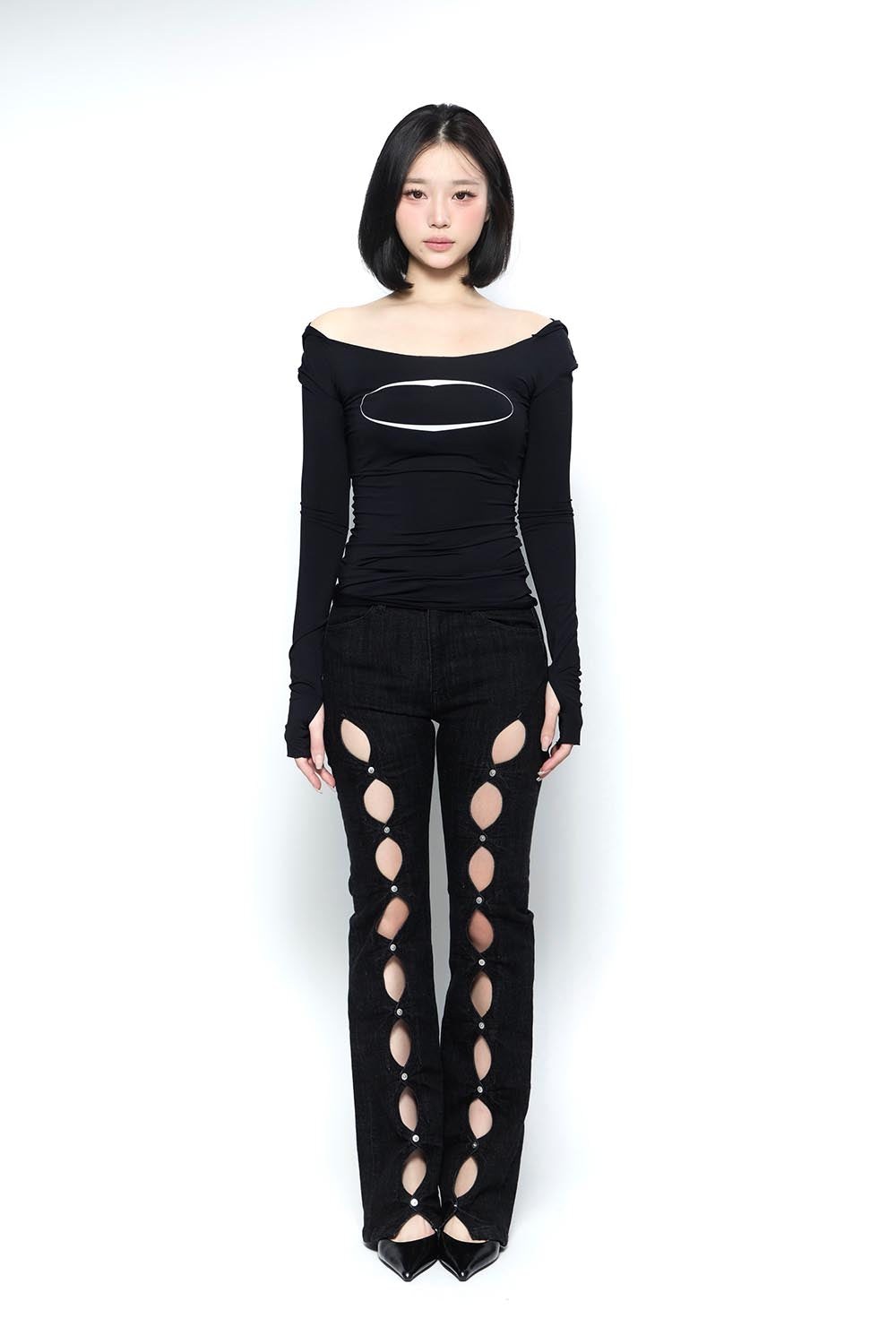 THEREDTHREAD / ザレッドスレッド】S cutting denim 1