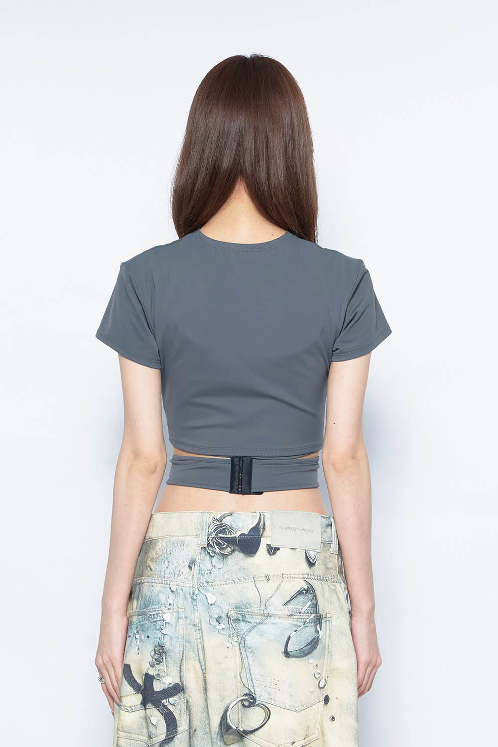 THEREDTHREAD / ザレッドスレッド】S front cross tops