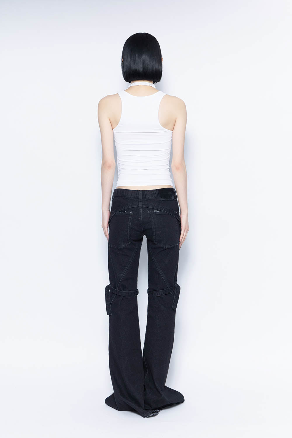 THEREDTHREAD / ザレッドスレッド】S droop denim pants