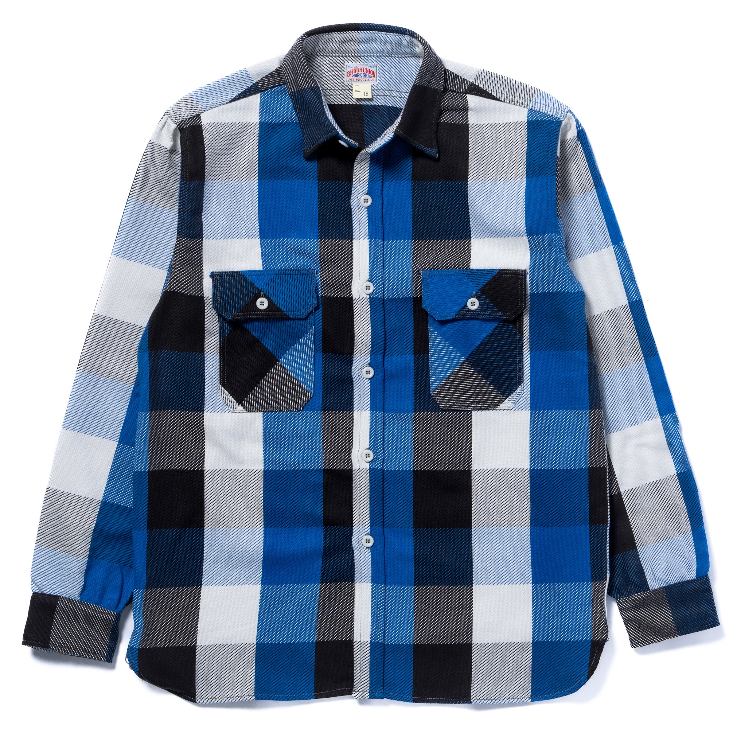 8HU LUMBERJACK BLOCK CHECK FLANNEL SHIRT – The Real McCoy's