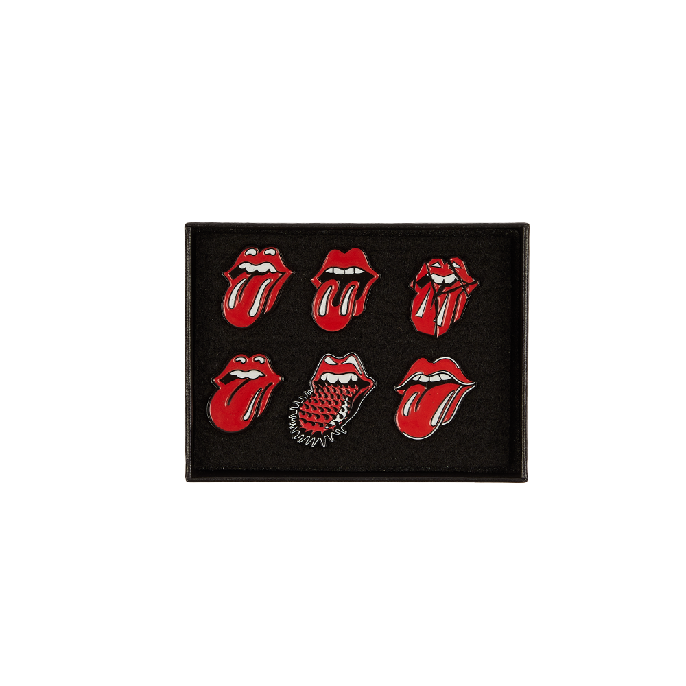 Classic Lick Pin Gift Set - 6 Pack Box - The Rolling Stones