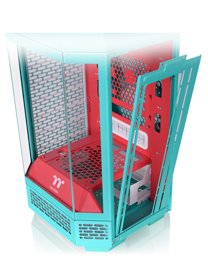 The Tower 250 Mint Strawberry Mini Tower Chassis