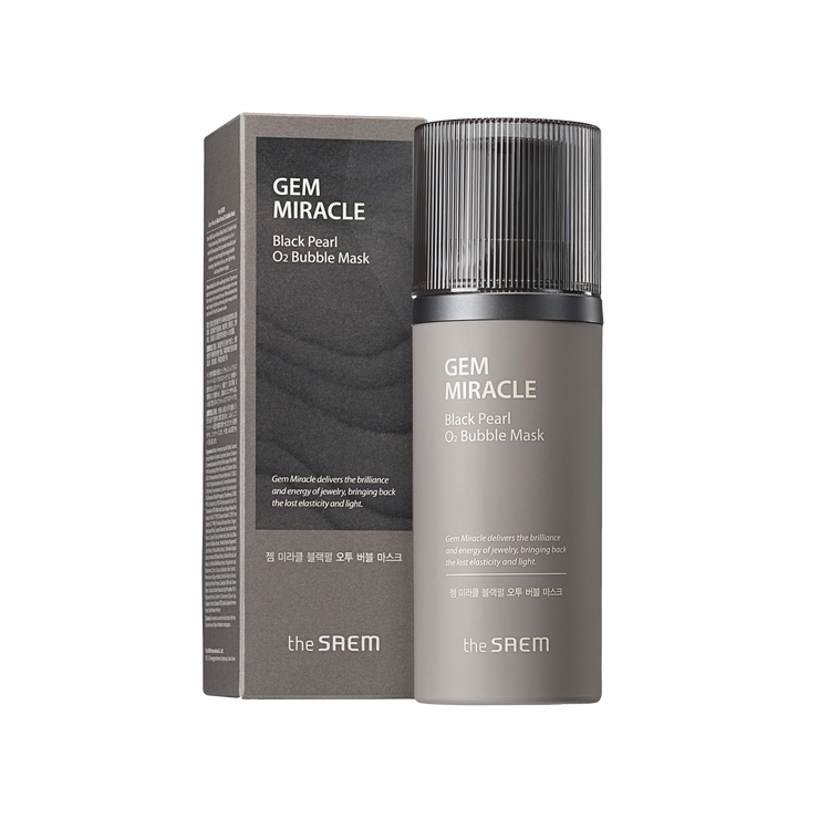 送料無料】ジェムミラクル ブラック パール O2 バブル マスク – 韓国