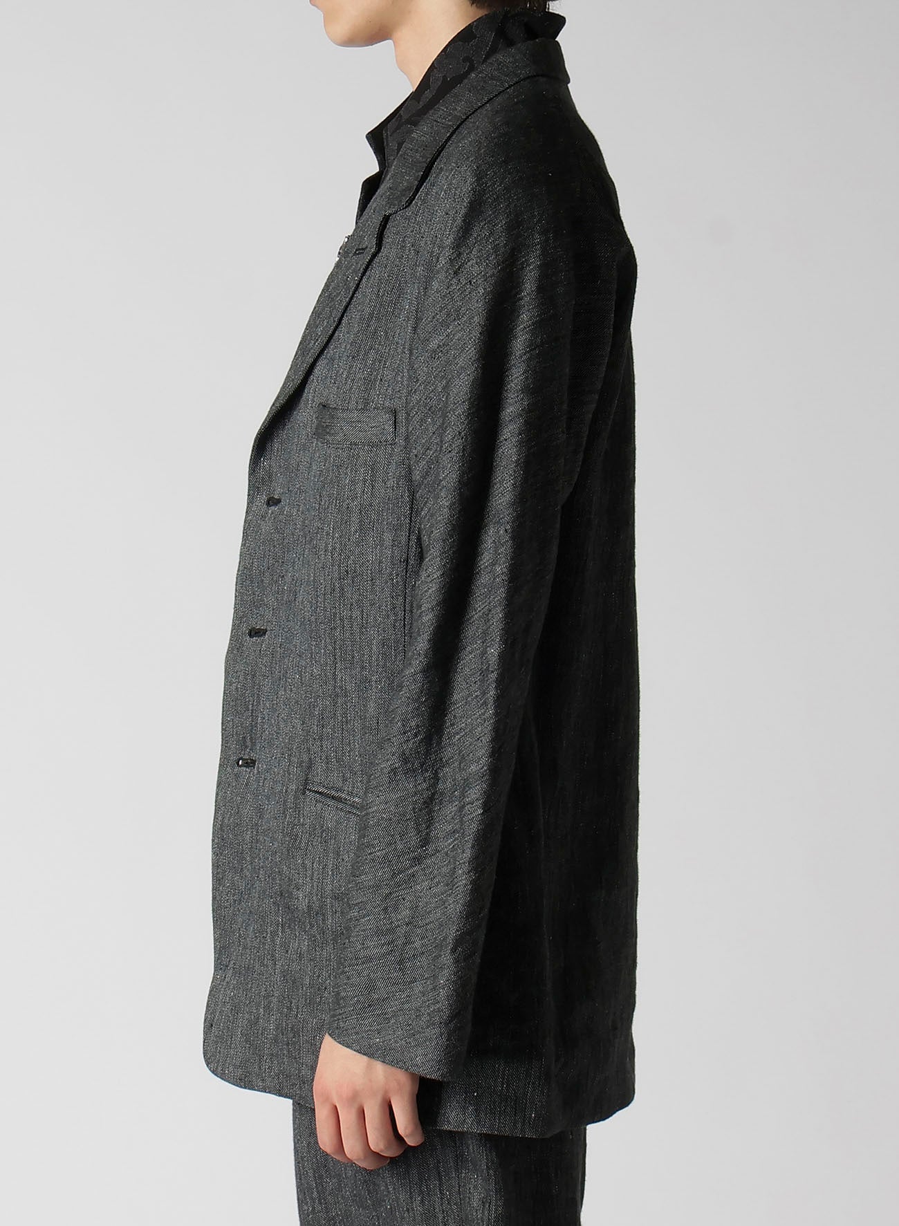 FLAX TOP GABARDINE RAGLAN SLEEVE JACKET – THE SHOP YOHJI YAMAMOTO