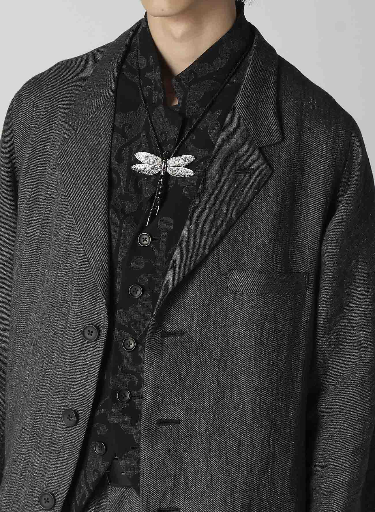 FLAX TOP GABARDINE RAGLAN SLEEVE JACKET – THE SHOP YOHJI YAMAMOTO