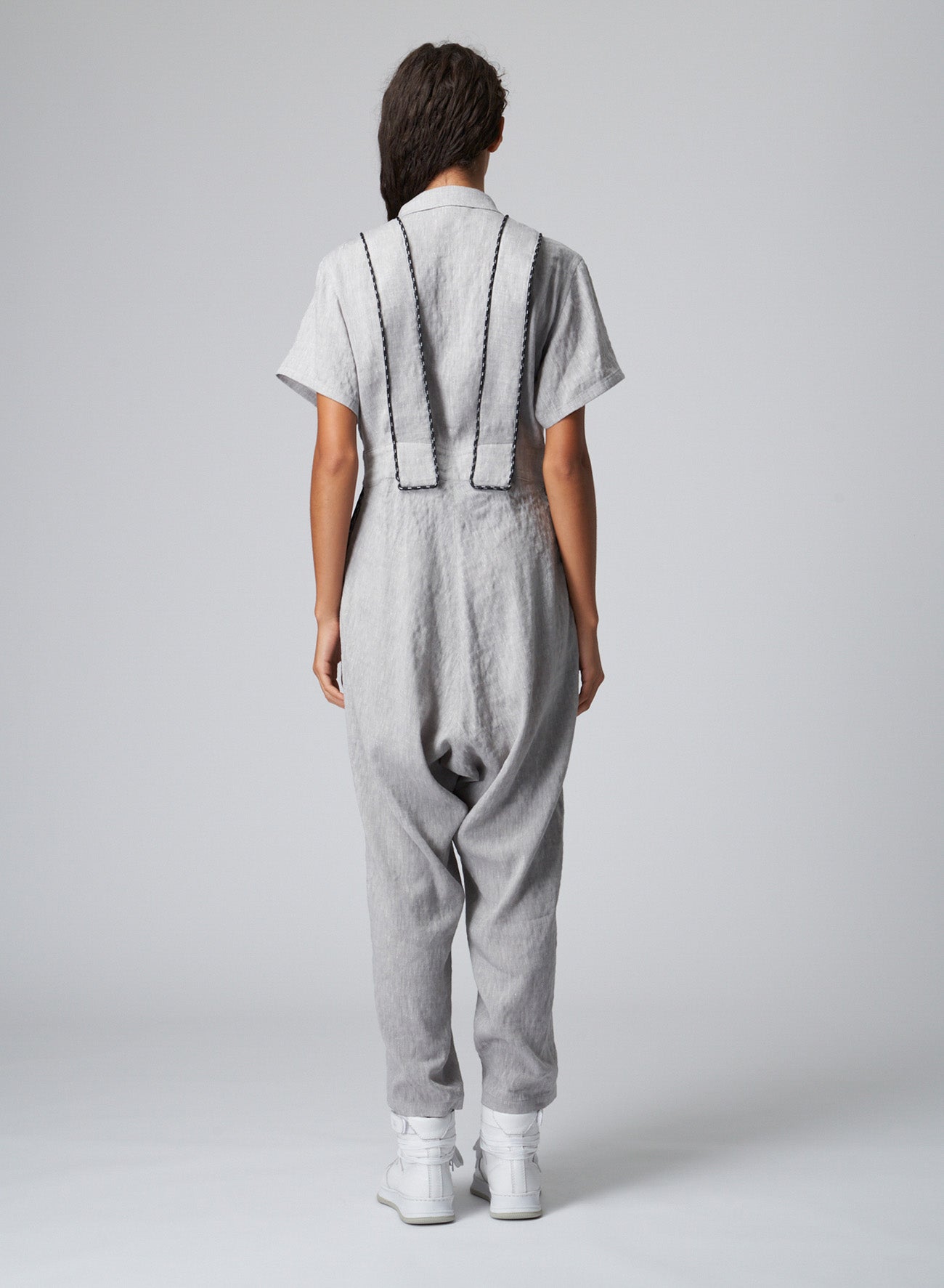 BREATHABLE LINEN/RAYON JUMPSUIT WITH MULTIPLE POCKETS – THE SHOP