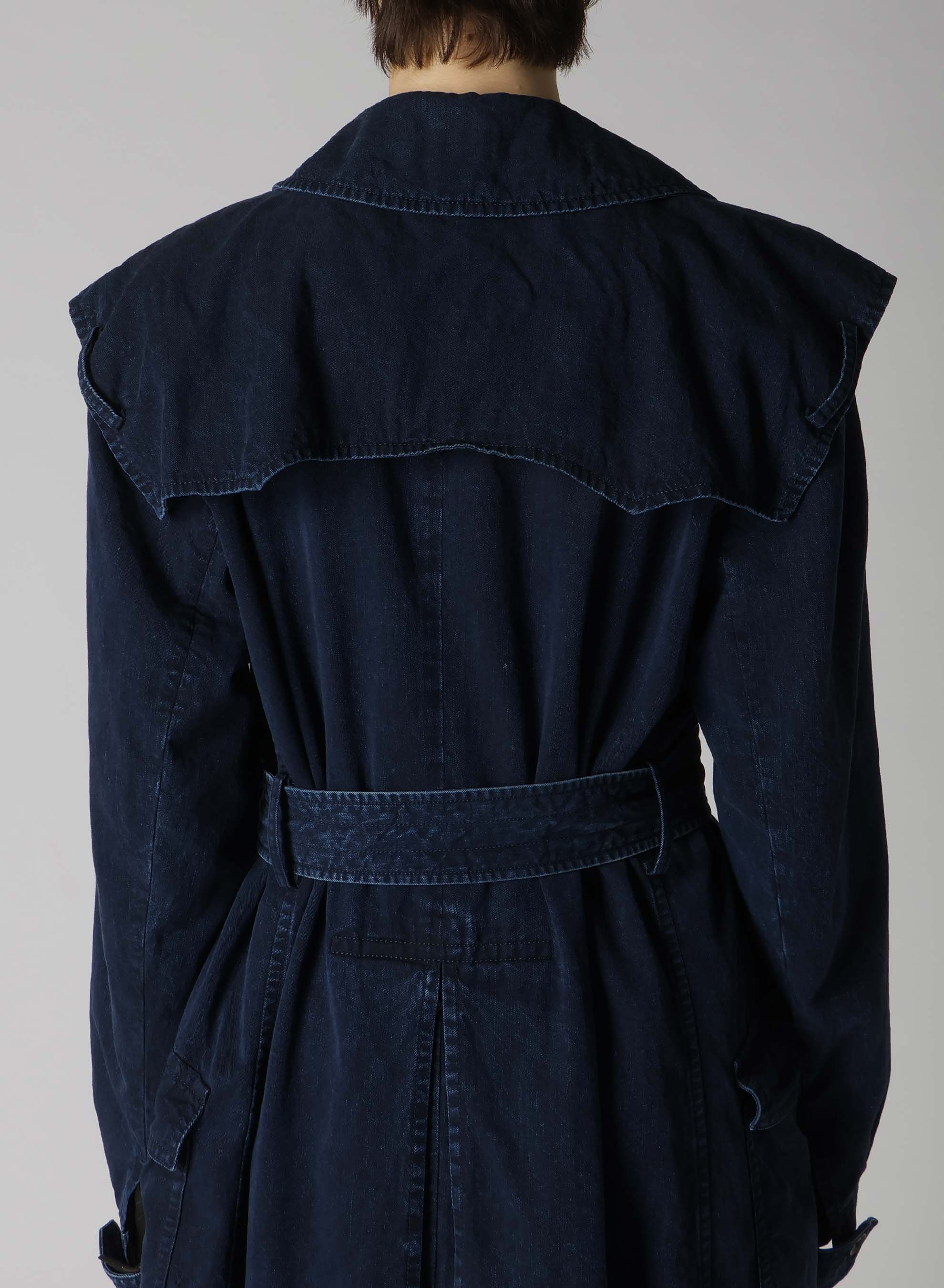 8OZ CE/C/ DENIM TRENCH COAT – THE SHOP YOHJI YAMAMOTO
