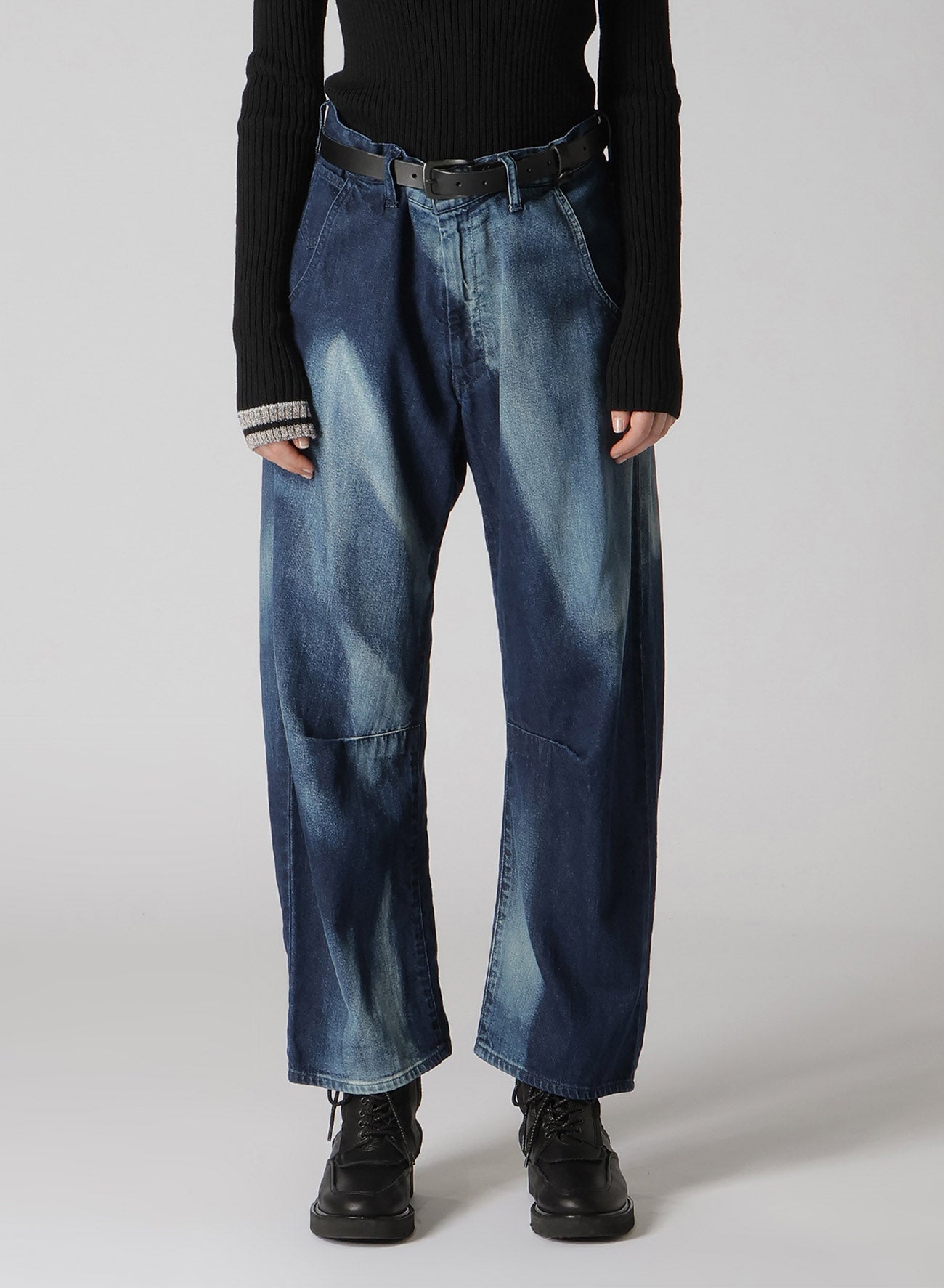 C/ SPOTTED DENIM GUSSET WIDE PANTS – THE SHOP YOHJI YAMAMOTO