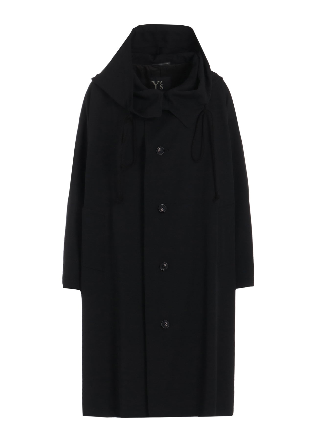 WOOL GABARDINE BIG HOODIE COAT – THE SHOP YOHJI YAMAMOTO