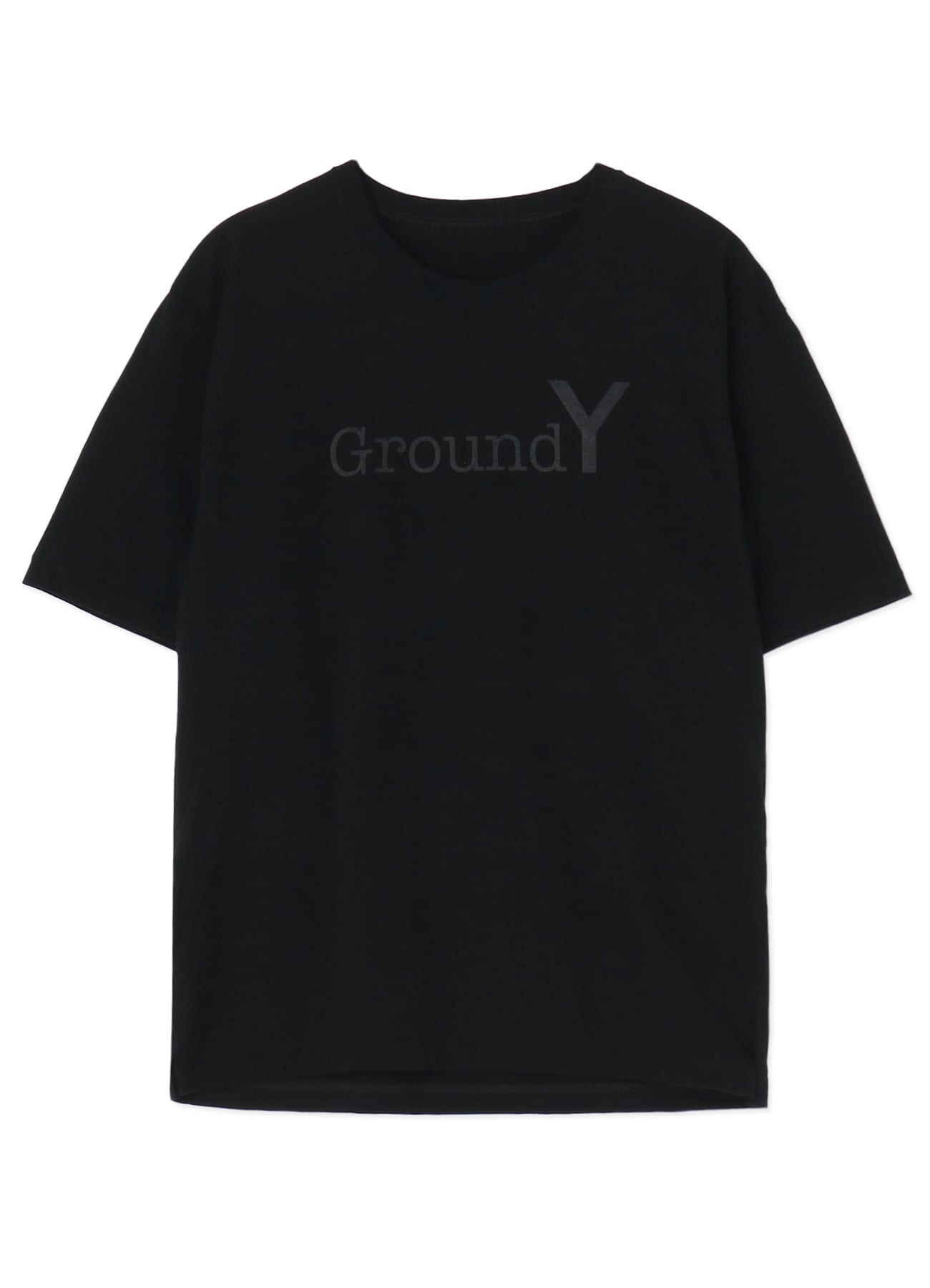 BLACK Ground Y LOGO GRAPHIC PRINT STANDARD T-SHIRT(M BLACK