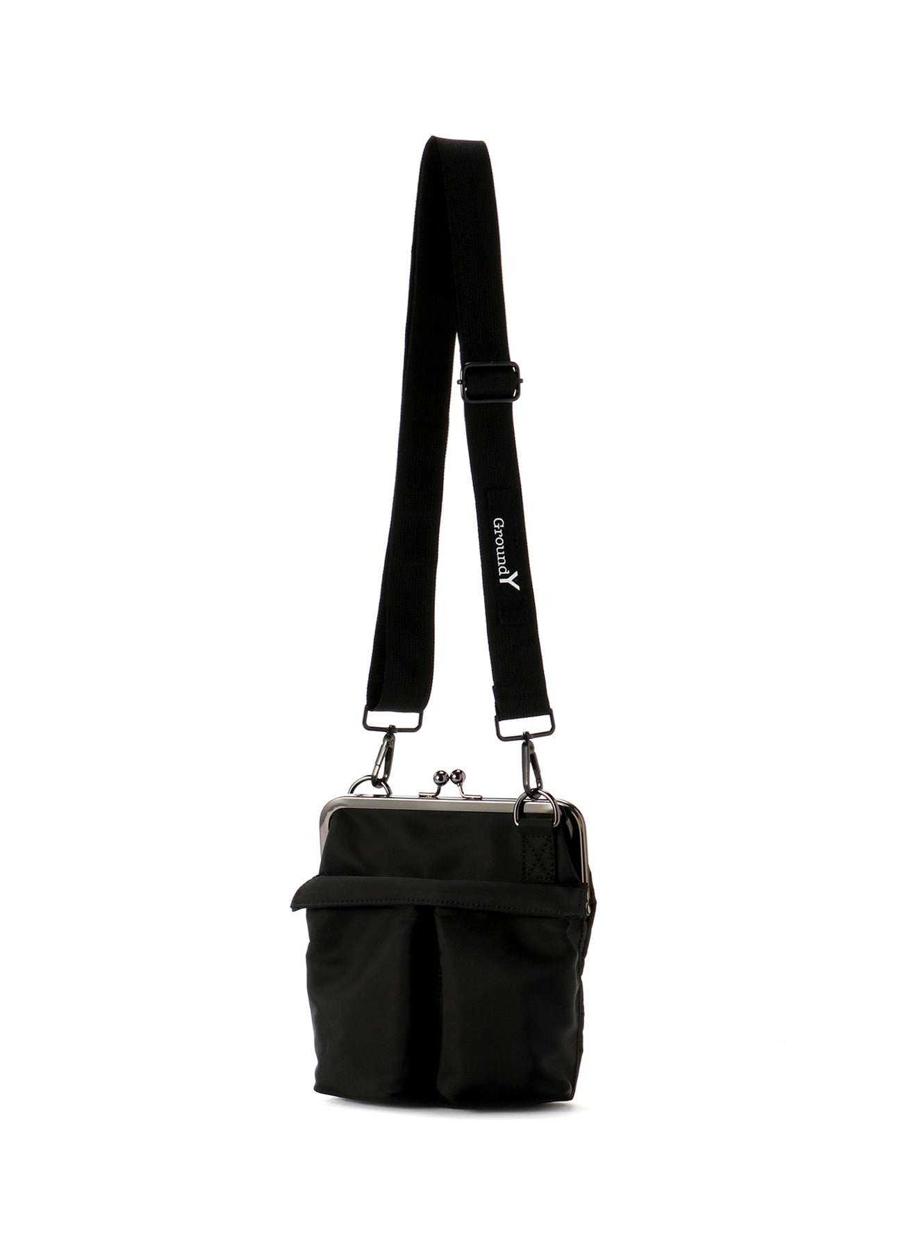 SMALL HELMET BAG WITH CLASP(FREE SIZE Black): Ground Y｜THE SHOP