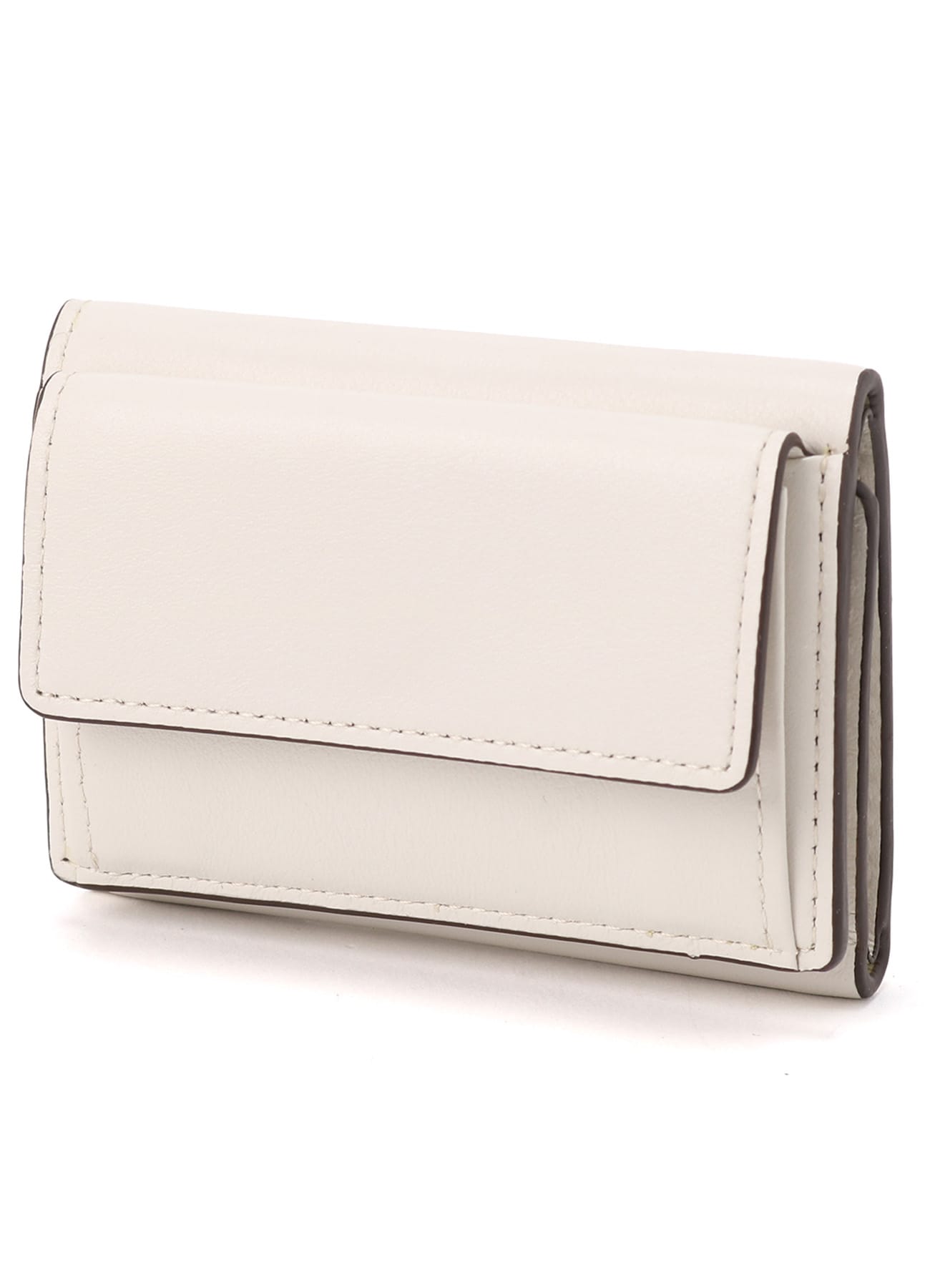 ITALIAN LEATHER TRI-FOLD WALLET(FREE SIZE White): Soldes｜THE SHOP