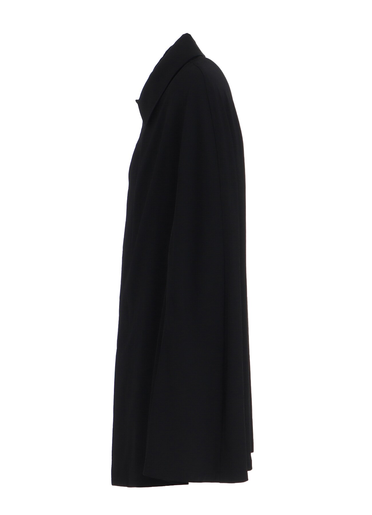 WOOL GABARDINE COLLARED CLOAK(FREE SIZE Black): Soldes｜THE SHOP