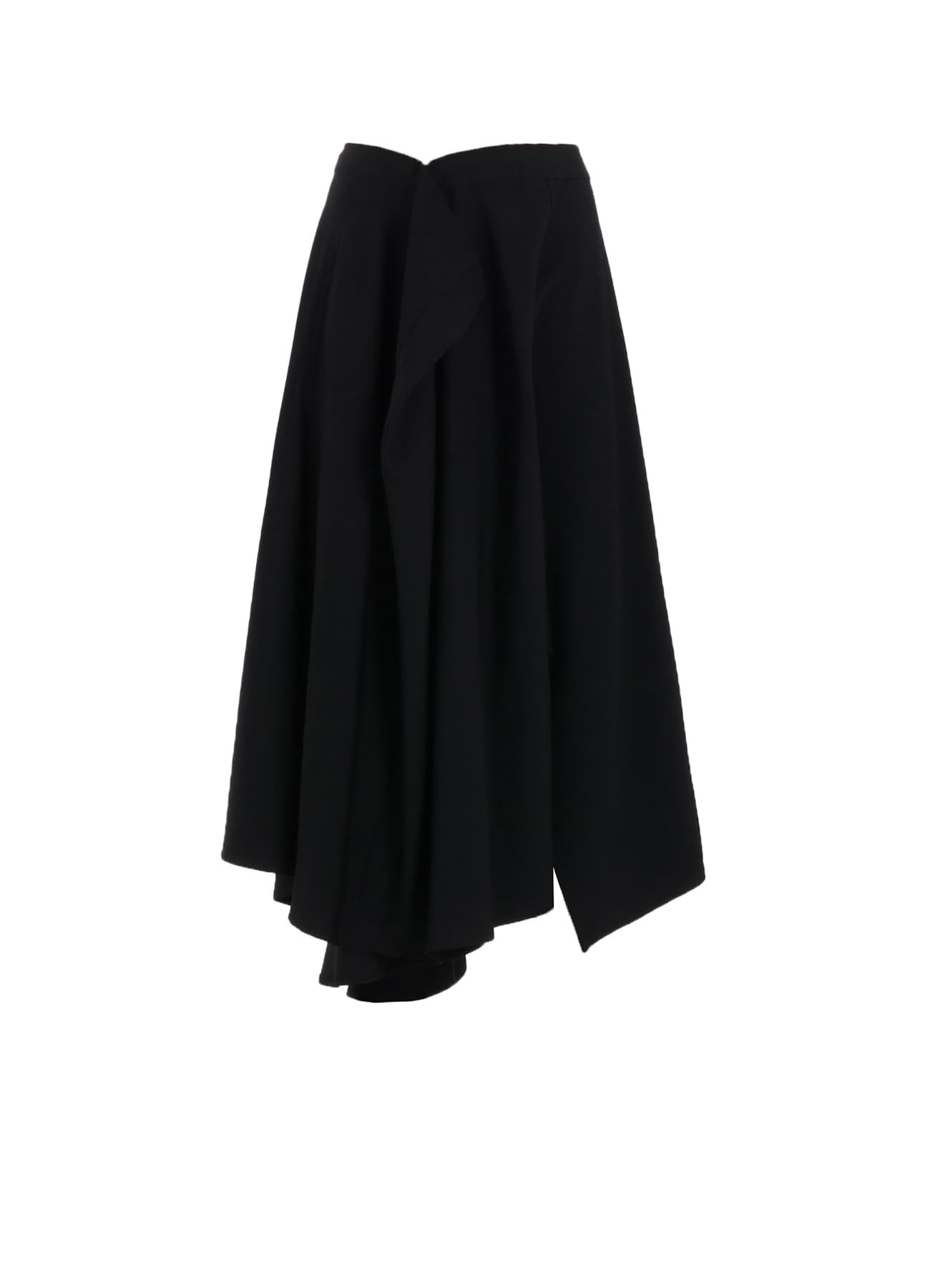 GABARDINE R GATHERED SKIRT(XS Black): Soldes｜THE SHOP YOHJI YAMAMOTO