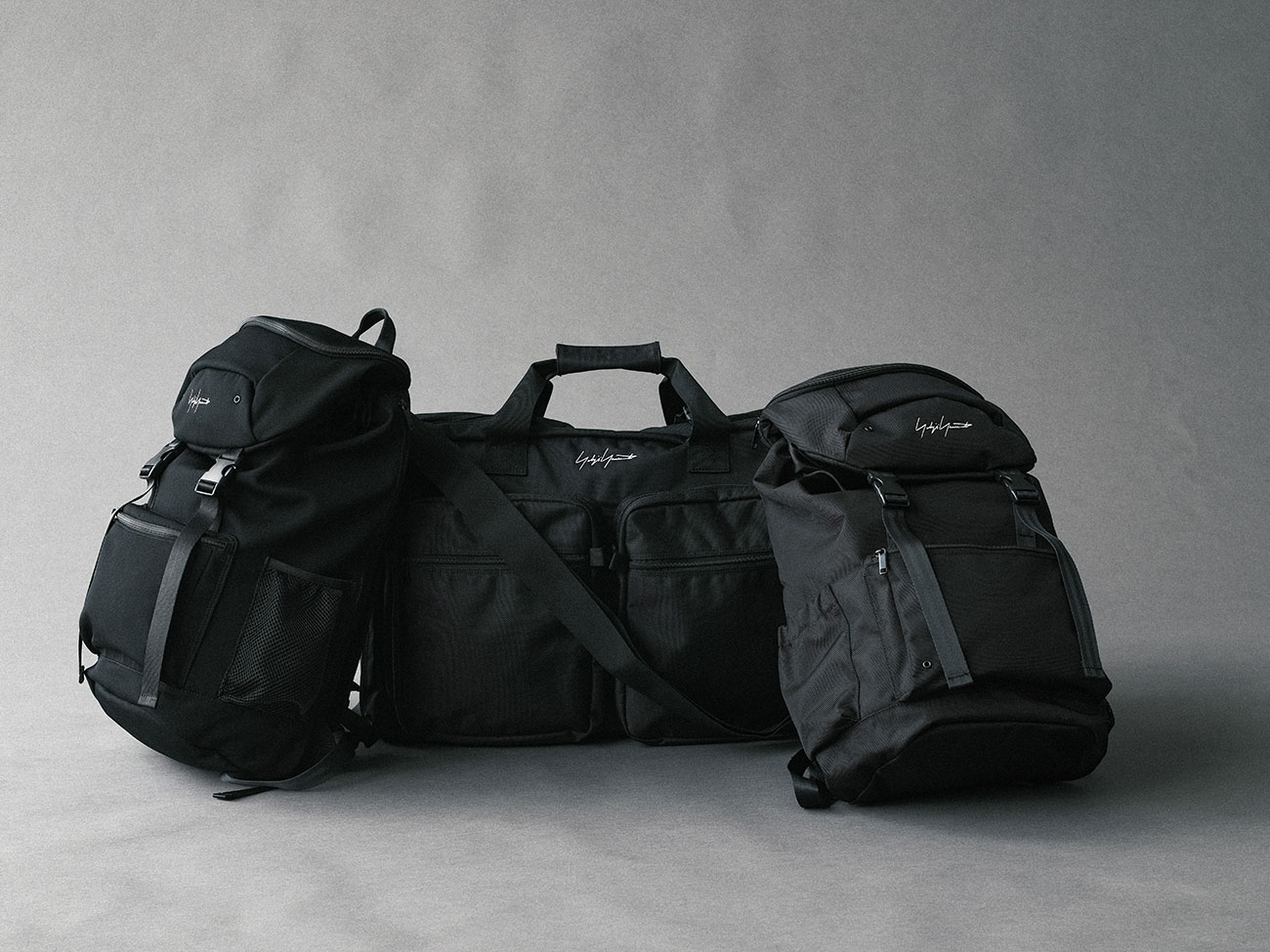 YY SIGNATURE NYLON BACKPACK(FREE SIZE Black): Yohji Yamamoto POUR
