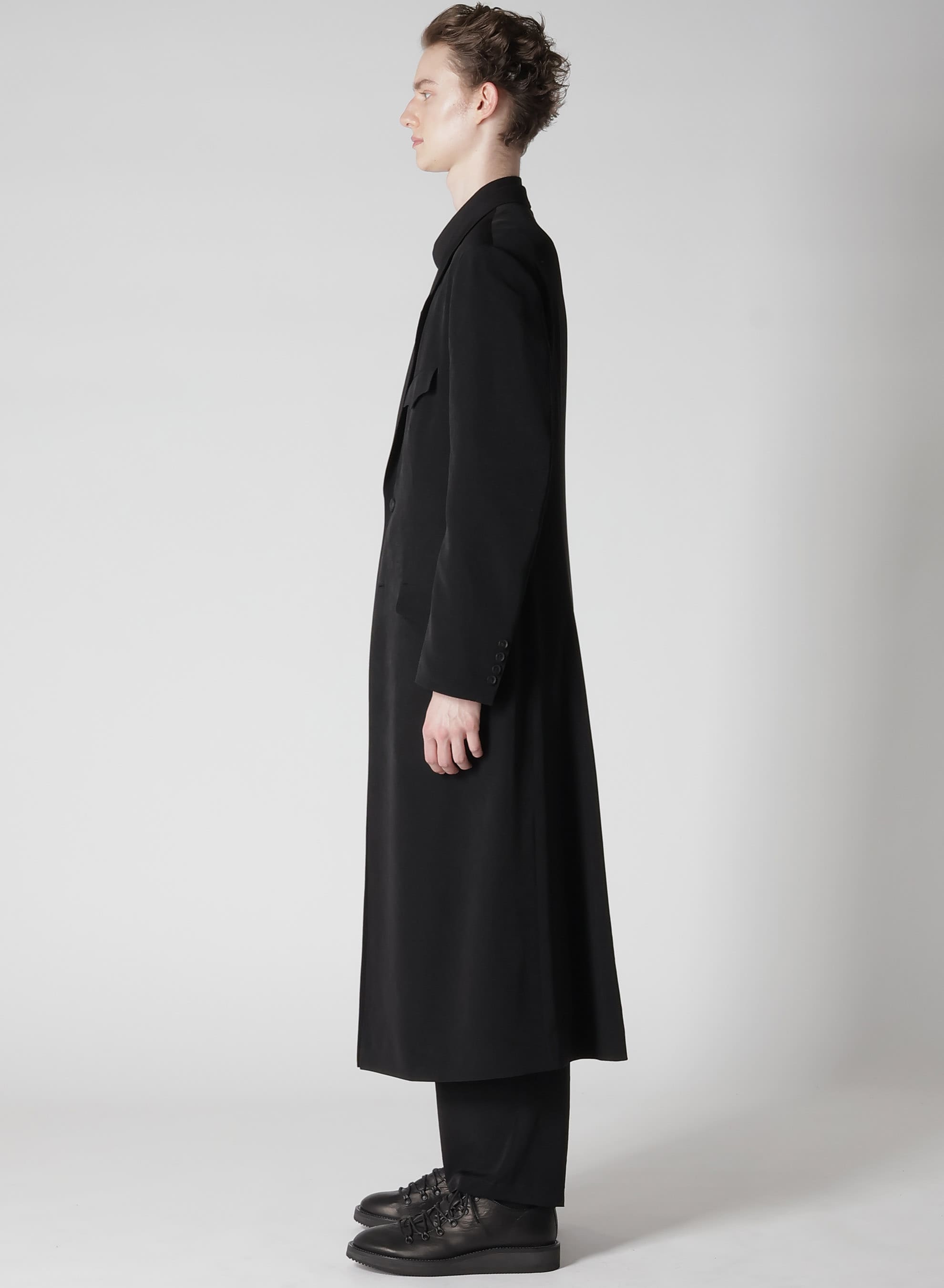 TA TUXEDO BACK FLARE LONG JACKET(S BLACK): Soldes｜THE SHOP YOHJI