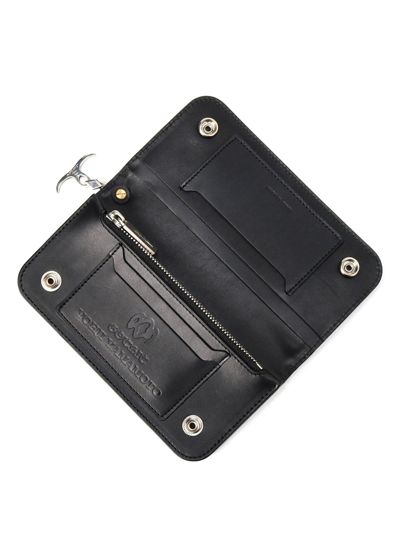 GOTHIC COW LEATHER WALLET(FREE SIZE BLACK): GOTHIC YOHJI YAMAMOTO