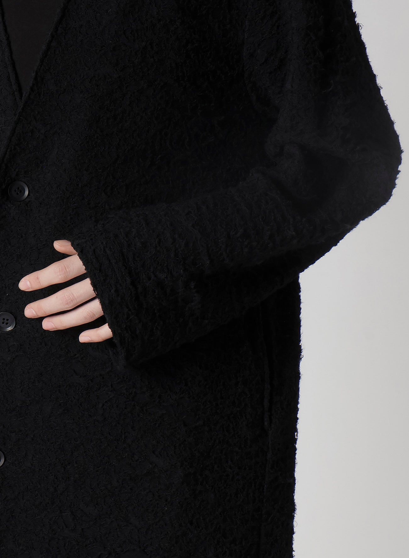 1/60 DOUBLE JACQUARD LONG CARDIGAN(FREE SIZE Black): Soldes｜THE