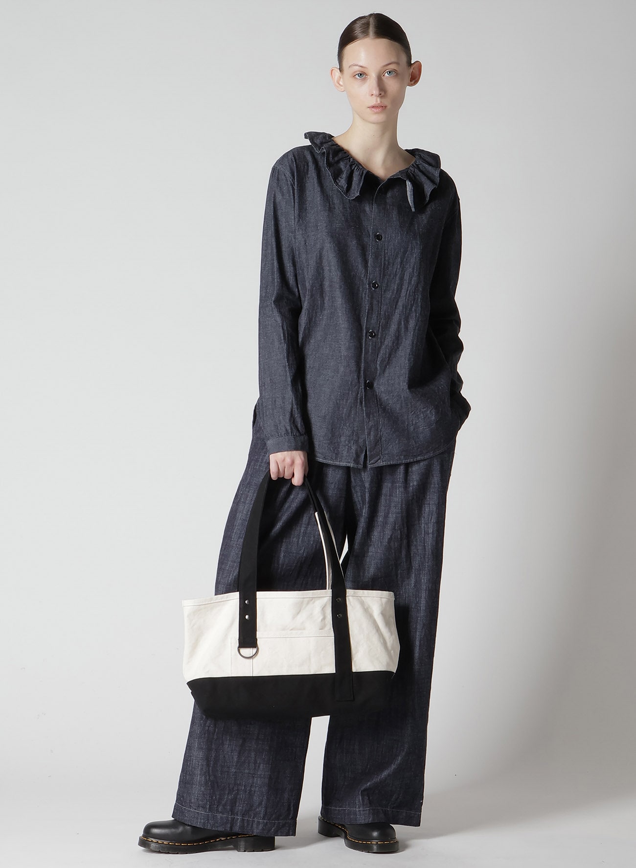 WASHER CANVAS BIG TOTE BAG(FREE SIZE Off White): Soldes｜THE SHOP