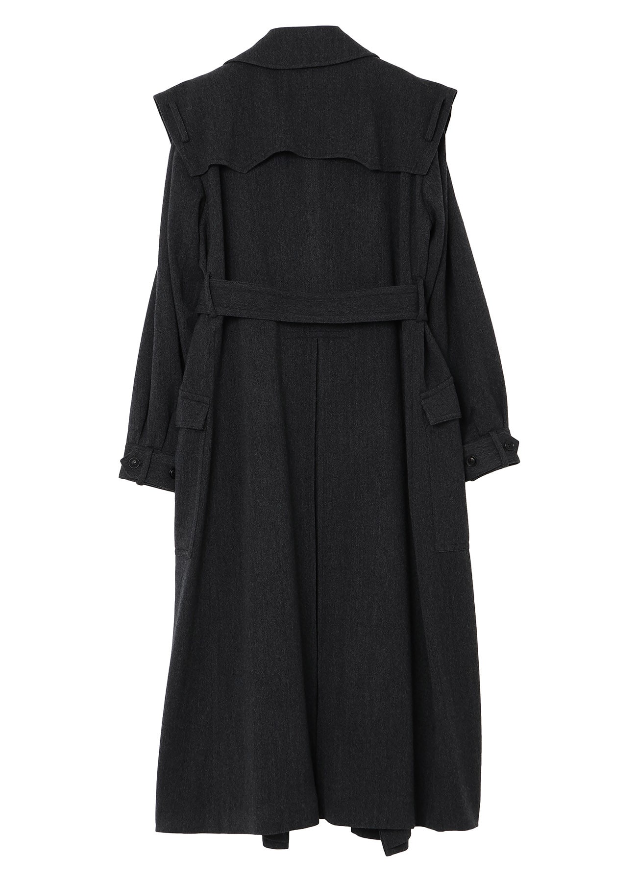 STRETCH FLANNEL TRENCH COAT(XS Grey): Vintage｜Special Price｜THE