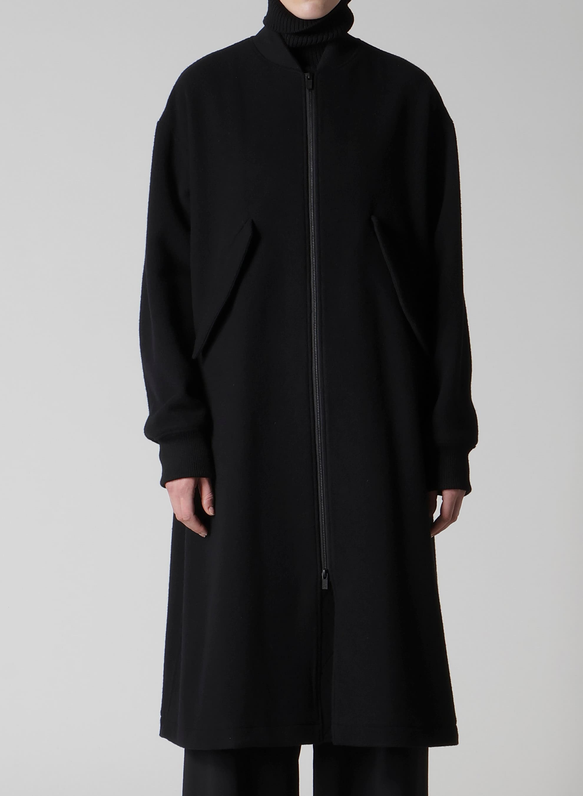 WOOL MOSSER LONG MA-1(XS Black): Soldes｜THE SHOP YOHJI YAMAMOTO